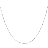 Sterling Silver Beaded Chain Necklace