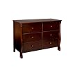 Delta Children's Products Eclipse Double Dresser in Black Cherry