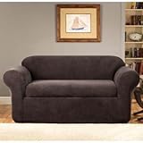 Sure Fit Stretch Metro 2-Piece Sofa Slipcover, Espresso