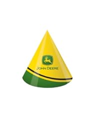 Toy: John Deere Birthday Party Hats, 8 Count - Party Destination
