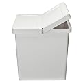 Storage Bin with Hinged Lid 2-pk. - White (Large)