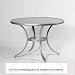 Produkt-Bild: Denver Tisch 106cm grau Gest.:grau/Glasplatte