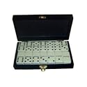 Domino Double 6 White Tiles Jumbo Tournament Size w/Spinners