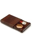 Intica Leather Watch Case Double Cigar Style Lizard Print