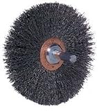 Weiler 1 1/2 Stem-Mounted Wide Face Crimped Steel Wire Wheel (Conflex Brush)
