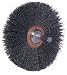 Weiler 1 1/2 Stem-Mounted Wide Face Crimped Steel Wire Wheel (Conflex Brush)