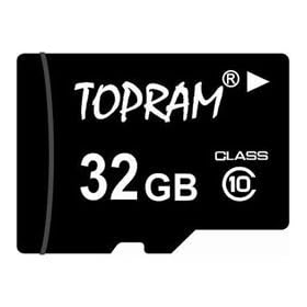 TOPRAM 32GB MicroSD MicroSDHC Card Class 10 32G C10 SDHC with SD Adapter
