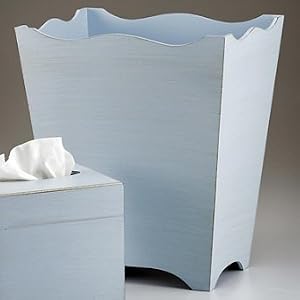 Riviera Wastebasket - Pastel Blue - Frontgate