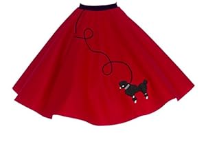 Hip Hop 50s Shop Adult Poodle Skirt Red 3X/4X