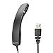 ALTEAM Wired Portable USB Handset Plug and Play with 2M Long Cable for Softphone Lightweight 78g, Retro, Volume Control, Microphone Mute