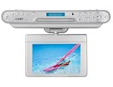 Coby KTFDVD7093 7-Inch Under-The-Cabinet LCD TV with Built-In DVD/CD Player and AM/FM Radio - Silver