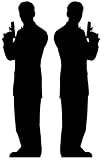 Secret Agent Male (James Bond Style) Double Pack - Silhouette Lifesize Cardboard Cutout / Standee / Standup