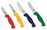 Chicago Cutlery 4-Piece Paring/Utility Knife Set with Colored Handles