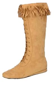 Adult Men's Indian Costume Boots (Sz:Large 12-13)