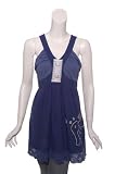 FRESH KARMA Blue Peace Racerback Tank Top
