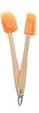 SiliconeZone Mini Spatula/Spoon Set, Translucent Orange