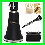New Black/Nickel B Flat Bb CLARINET Lazarro+11 REEDS