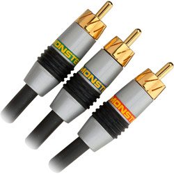 Monster Cable MV3CV2M Monster Video 3 2meter HighResolution Component Video Cable