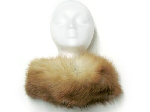 5-5.5 inches Wide Fox Funnel Collar & Oversize Neck Warmer Loop