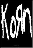 Korn - Black and White Logo - Fabric Poster 30'' x 40'' # 182