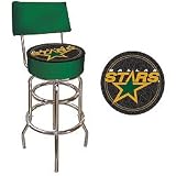 NHL Dallas Stars Padded Bar Stool with Back
