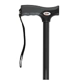 Carex Soft Grip Adjustable Folding Cane, Black - 1 Ea