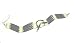 Ladies Bone Choker with Black Hair Pipes, Silver Beads and a Center Piece