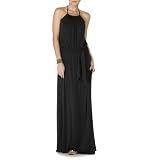 Michael Stars Micro Spandex Halter Maxi Dress