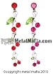 TRIPLE GEM CHERRY DROP MICRODERMAL DANGLE RHDCHR3RD- RED