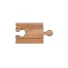 Melissa and Doug 2in Wooden Straight Train Track Set (6 pack)
