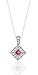 ELEGANT DIAMOND SHAPED CREATED PINK SAPPHIRE &