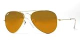 Ray Ban Sunglasses RB3025 Aviator Large Metal W3274 Gold/Gold Mirror, 55mm