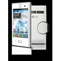 LG E400 Optimus L3 Smartphone (8,1 cm (3,2 Zoll) Touchscreen, 3 Megapixel Kamera, UMTS, WiFi, Android 2.3) wei�