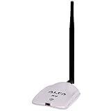 Alfa AWUS036NHR - High-Gain 2000mw 2W 802.11 B/G/N Wireless USB Network Adapter - Wireless-N 802.11n Wi-Fi - 150Mbps - 2.4 GHz - 5dBi Antenna - Long Range - Realtek Chipset - Good quality