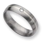 Titanium 6mm Diamond Band TB127AA-10