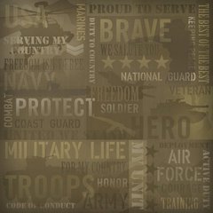 Military Paper 12X12-Collage (25 Pack)