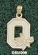 Ohio State Univ Block "O" 5/8" Charm/Pendant