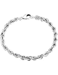 French Rope Bracelet Sterling Silver 8.5 Inch Rope Brc673