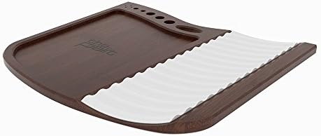The Palit - Portable Beauty Workspace - Bamboo - Dark - White - Large