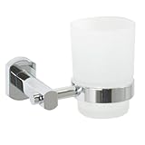 Enzo Rodi 686410 Glashalter mit Glas Serie Topas massiver Messing verchromt