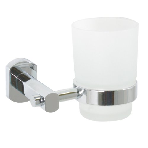 Roman Dietsche Enzo Rodi 686410 Glashalter mit Glas Serie Topas massiver Messing verchromt