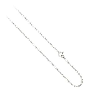 Sterling Silver 1mm Rolo Chain Necklace 14