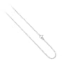 Sterling Silver 1mm Rolo Chain Necklace 14" 16" 18" 20" 24" 30" 36"