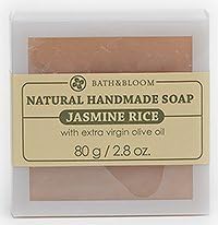 (Pack 2) BATH&BLOOM Jasmine Rice Natural Handmade Soap 80 G. / 2.8 oz.
