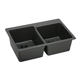 Elkay ELG250RBK0 Gourmet Egranite Double Bowl All Kitchen Sink