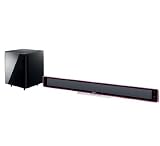 Samsung -  HTWS1R - Ensemble Home Cinéma 2.1 DVD - Dolby Digital / DTS - Tallboy Haut-parleurs - 260 W - Rouge