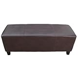 Sitzbank Gepolstert Wenge/Braun 2003-WBr - Füße Wenge - Bezug Braun