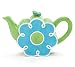 Daisy Flower Shape Teapot With Butterfly Adorable For Kitchen Decor And Teas
