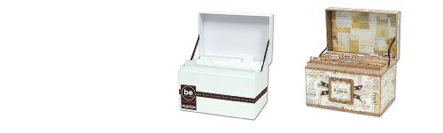 Creative Imaginations Sam Recipe Paperboard Recipe Box with Cards
