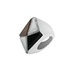 Diamond Rush Black/Mirror Ring on White Band (I Goth You)